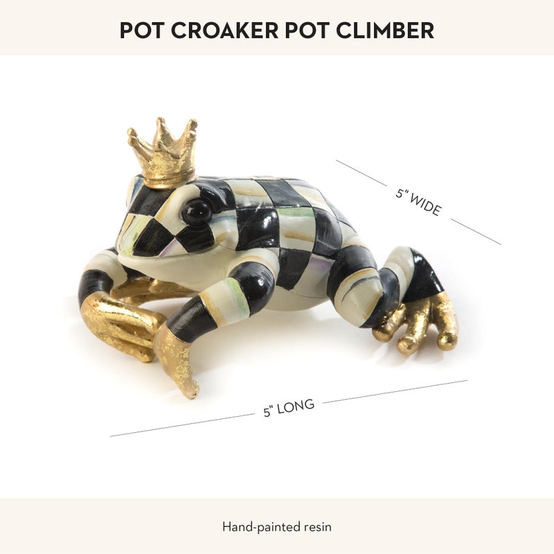 mackenzie childs MACKENZIE-CHILDS Pot Climber  Decorative Flowerpot Hanger  Indoor and Outdoor Planter Hanging Decor  Pot Croaker - Image 4